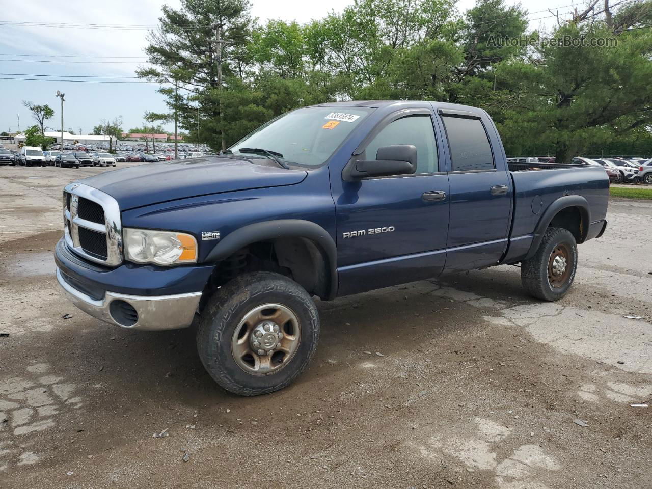 2005 Dodge Ram 2500 St Blue vin: 3D7KS28D95G732805