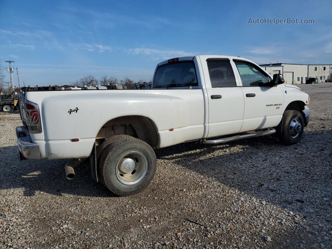 2005 Dodge Ram 3500 St White vin: 3D7MS48C95G715952