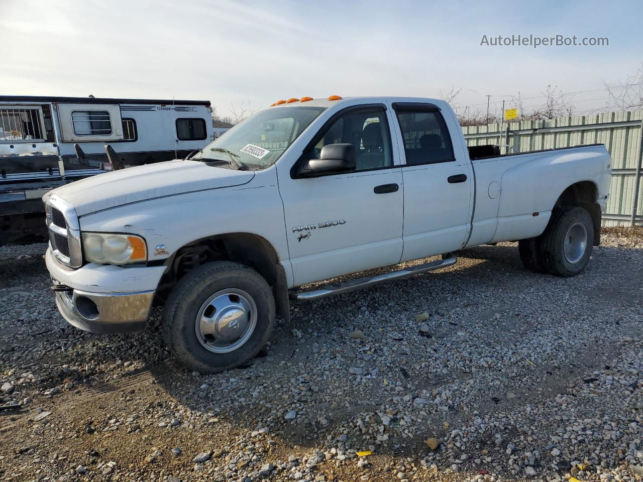 2005 Dodge Ram 3500 St White vin: 3D7MS48C95G715952