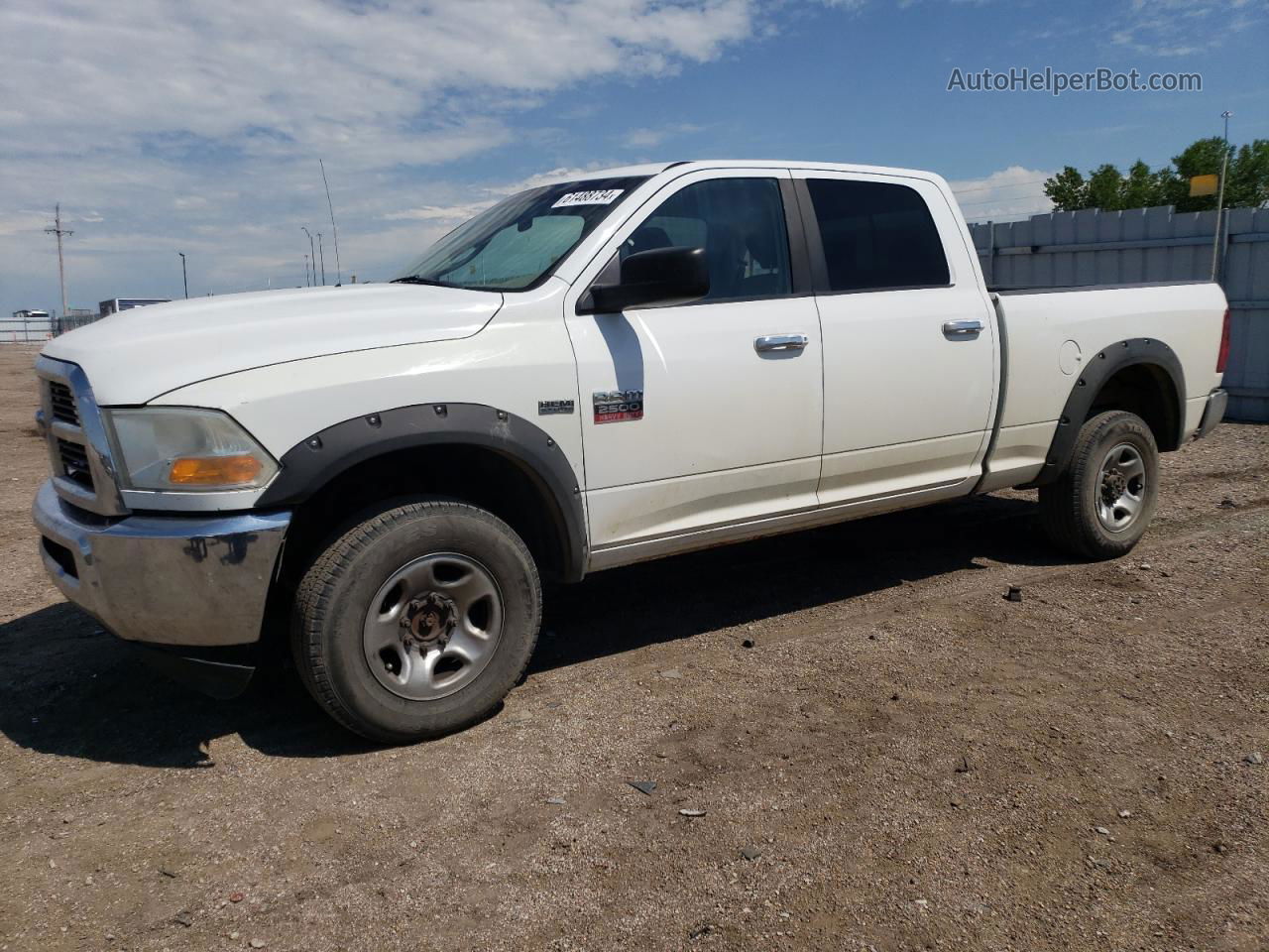 2010 Dodge Ram 2500  Белый vin: 3D7TT2CT1AG165578