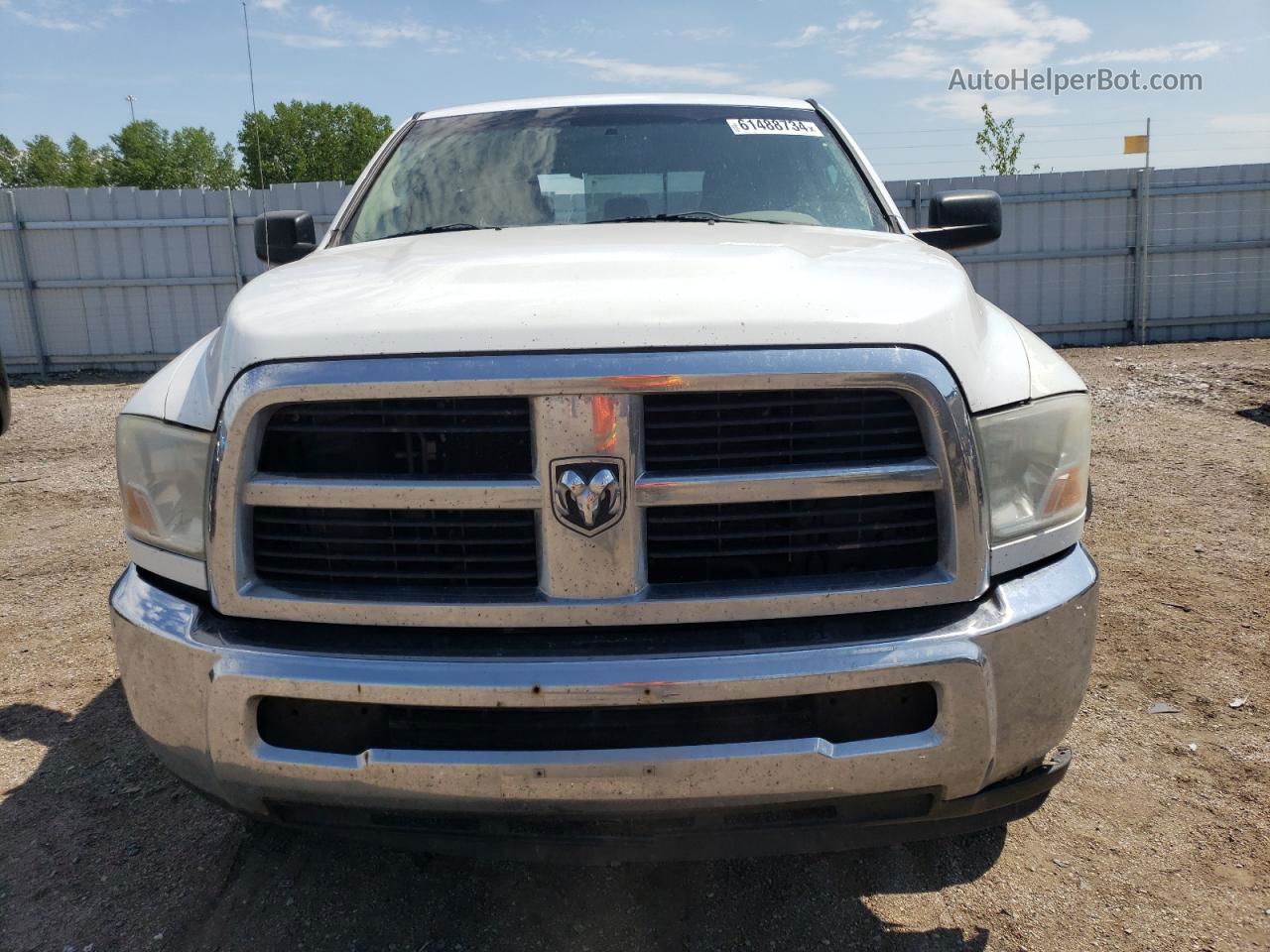 2010 Dodge Ram 2500  Белый vin: 3D7TT2CT1AG165578