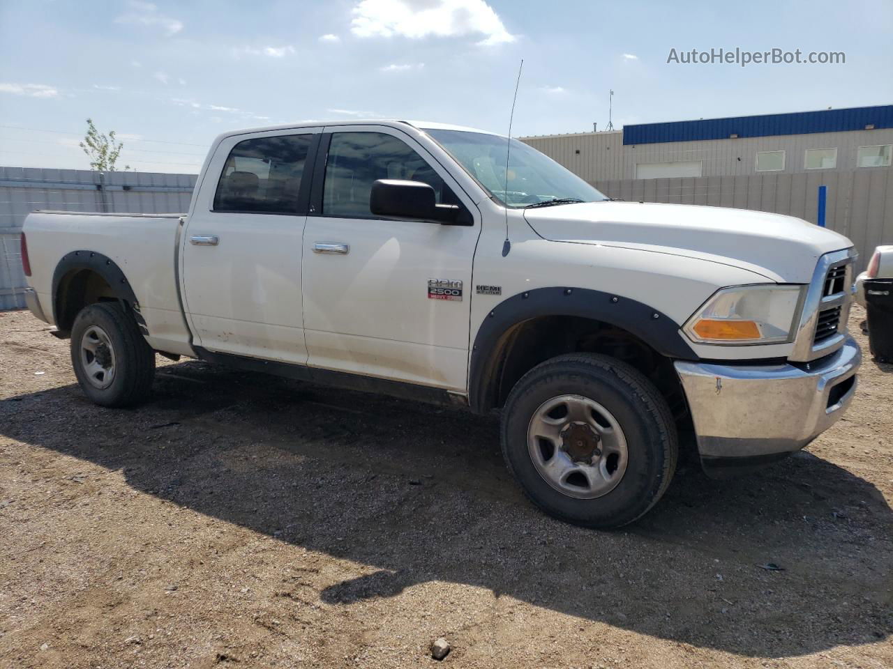 2010 Dodge Ram 2500  Белый vin: 3D7TT2CT1AG165578