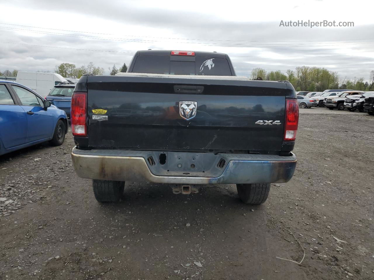 2010 Dodge Ram 2500 Черный vin: 3D7TT2HT6AG180683