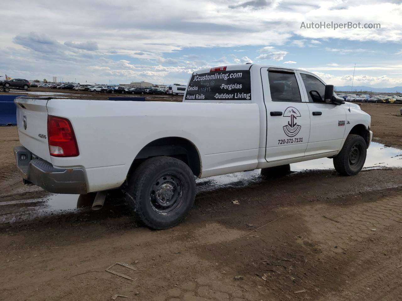 2010 Dodge Ram 2500  White vin: 3D7UT2CL3AG190843