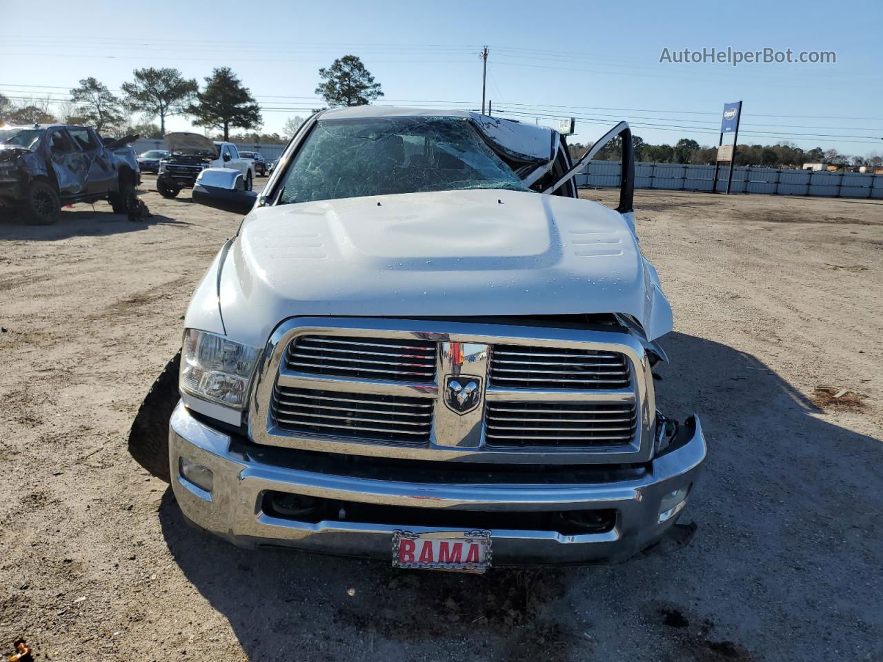 2010 Dodge Ram 2500  Белый vin: 3D7UT2HL1AG182300