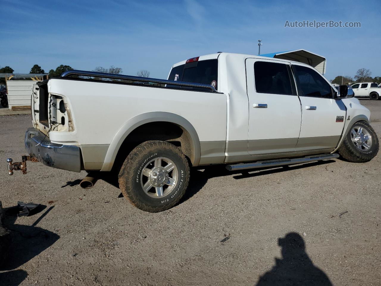 2010 Dodge Ram 2500  Белый vin: 3D7UT2HL1AG182300