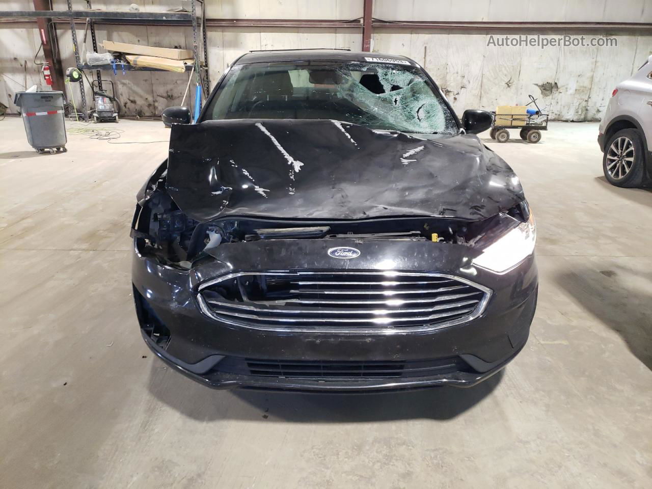 2019 Ford Fusion Se Black vin: 3FA6POLU6KR147422