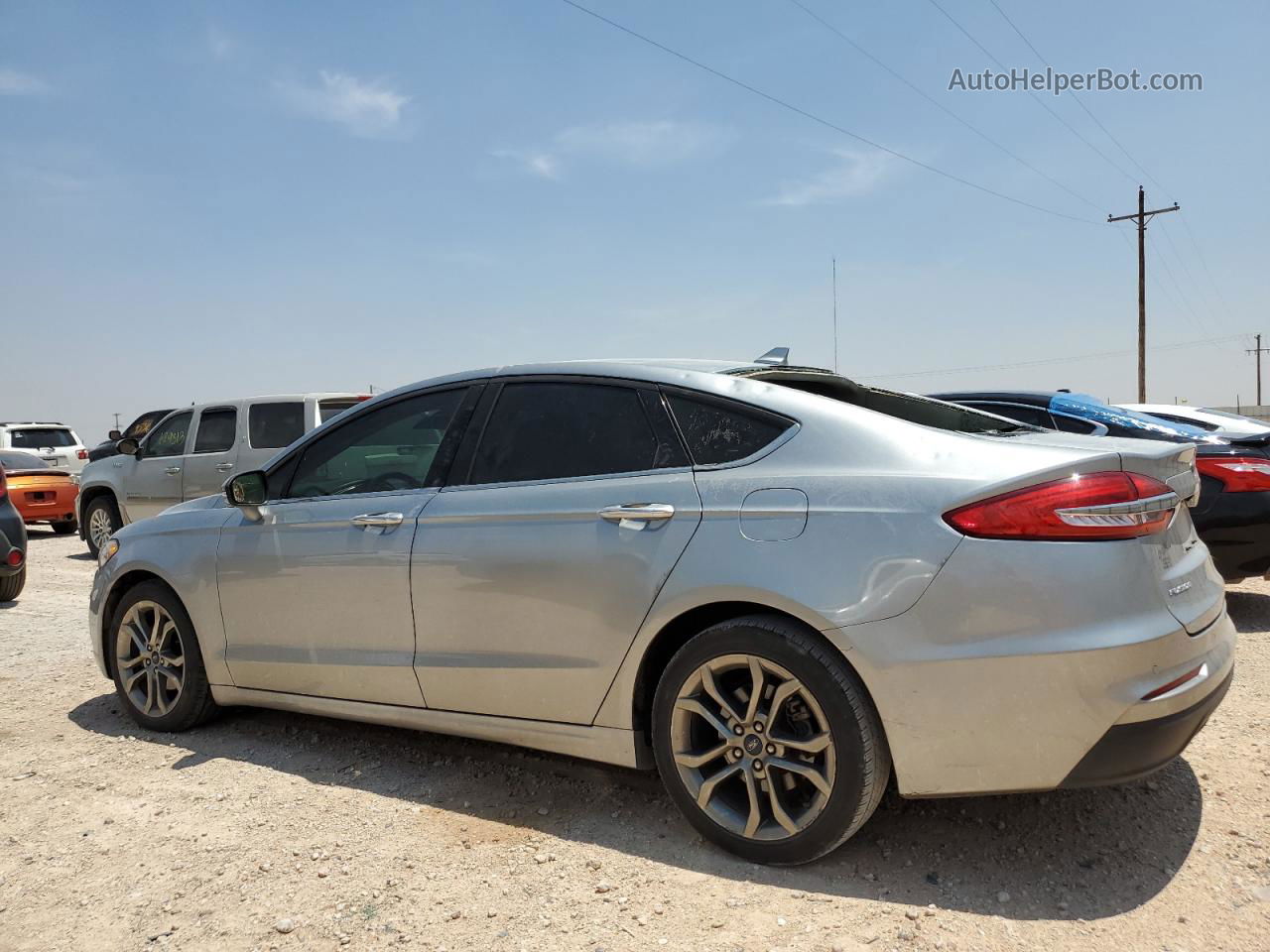 2020 Ford Fusion Sel Silver vin: 3FA6P0CD0LR137163