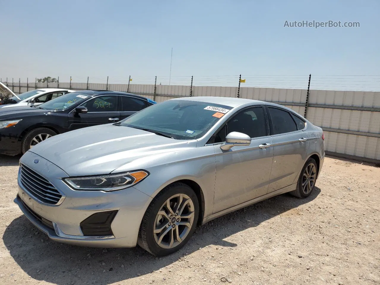 2020 Ford Fusion Sel Silver vin: 3FA6P0CD0LR137163