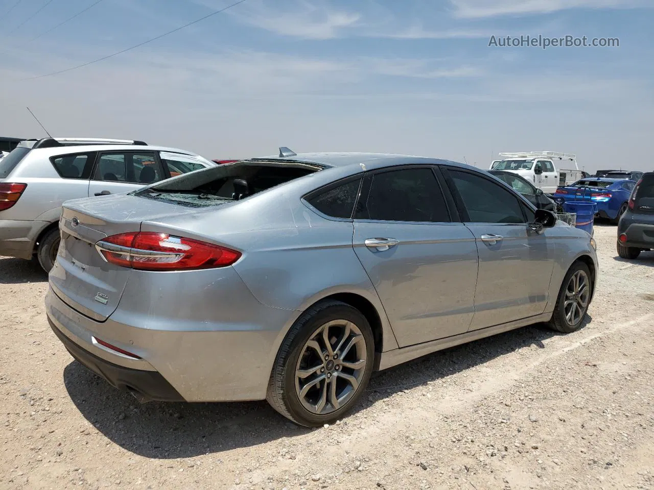 2020 Ford Fusion Sel Silver vin: 3FA6P0CD0LR137163