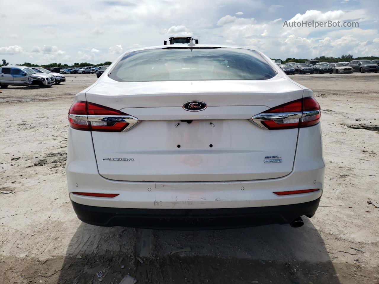 2020 Ford Fusion Sel Белый vin: 3FA6P0CD0LR165920