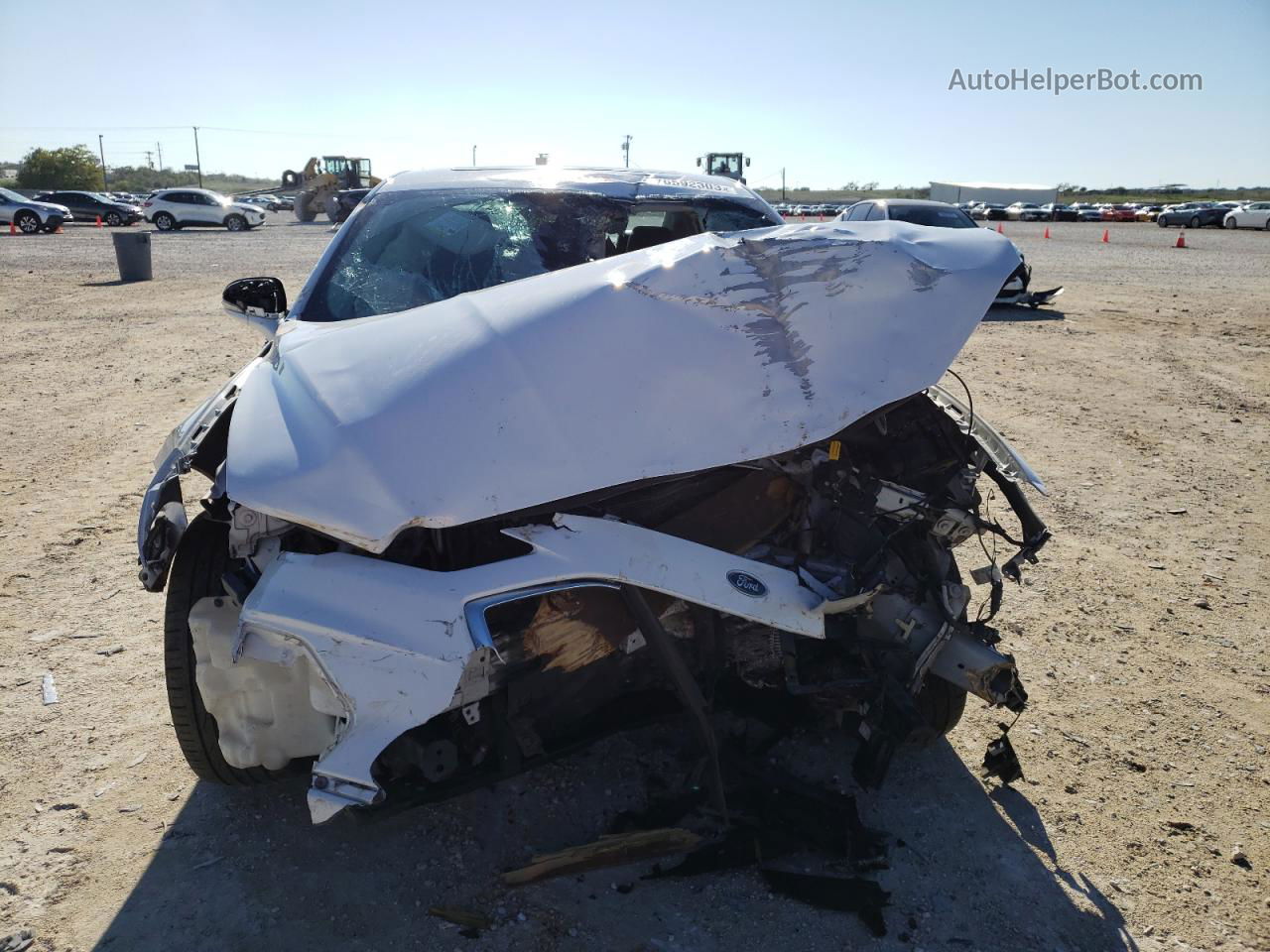 2019 Ford Fusion Sel White vin: 3FA6P0CD1KR270867