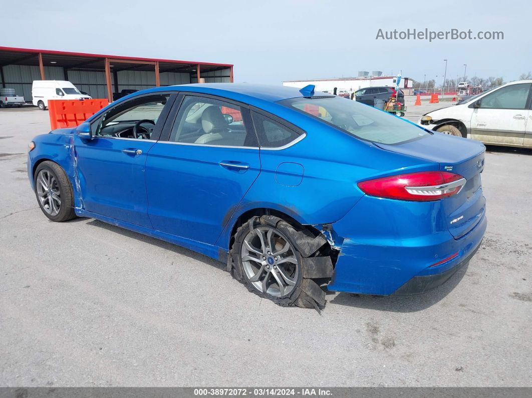 2020 Ford Fusion Sel Blue vin: 3FA6P0CD1LR152271