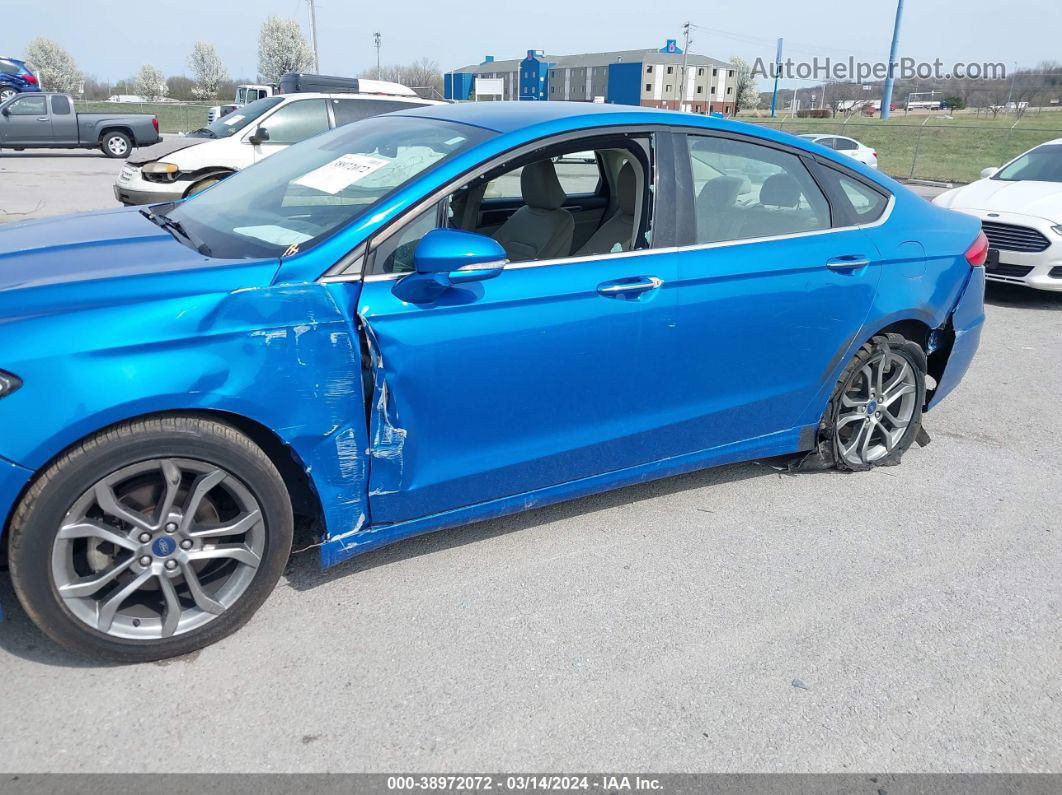 2020 Ford Fusion Sel Blue vin: 3FA6P0CD1LR152271