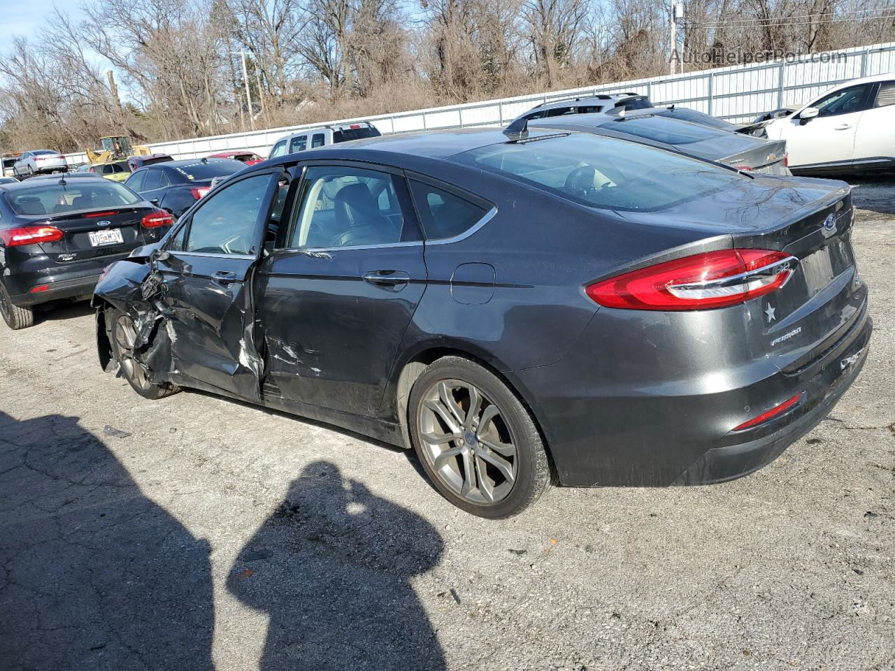 2020 Ford Fusion Sel Gray vin: 3FA6P0CD1LR154540