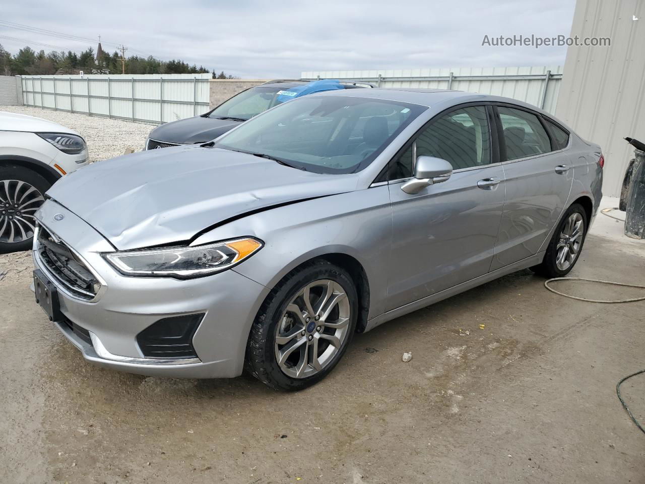 2020 Ford Fusion Sel Silver vin: 3FA6P0CD1LR191796