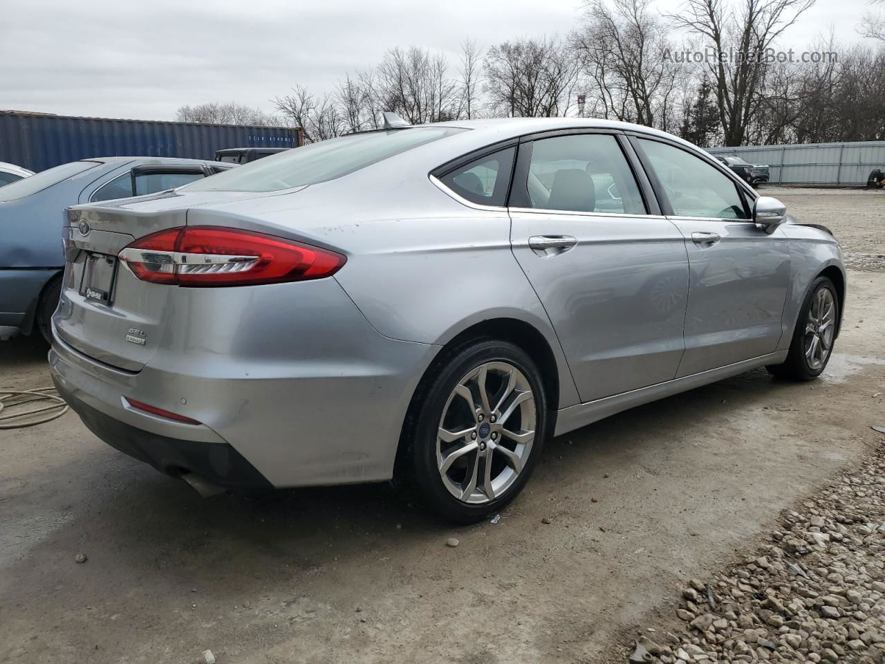 2020 Ford Fusion Sel Silver vin: 3FA6P0CD1LR191796