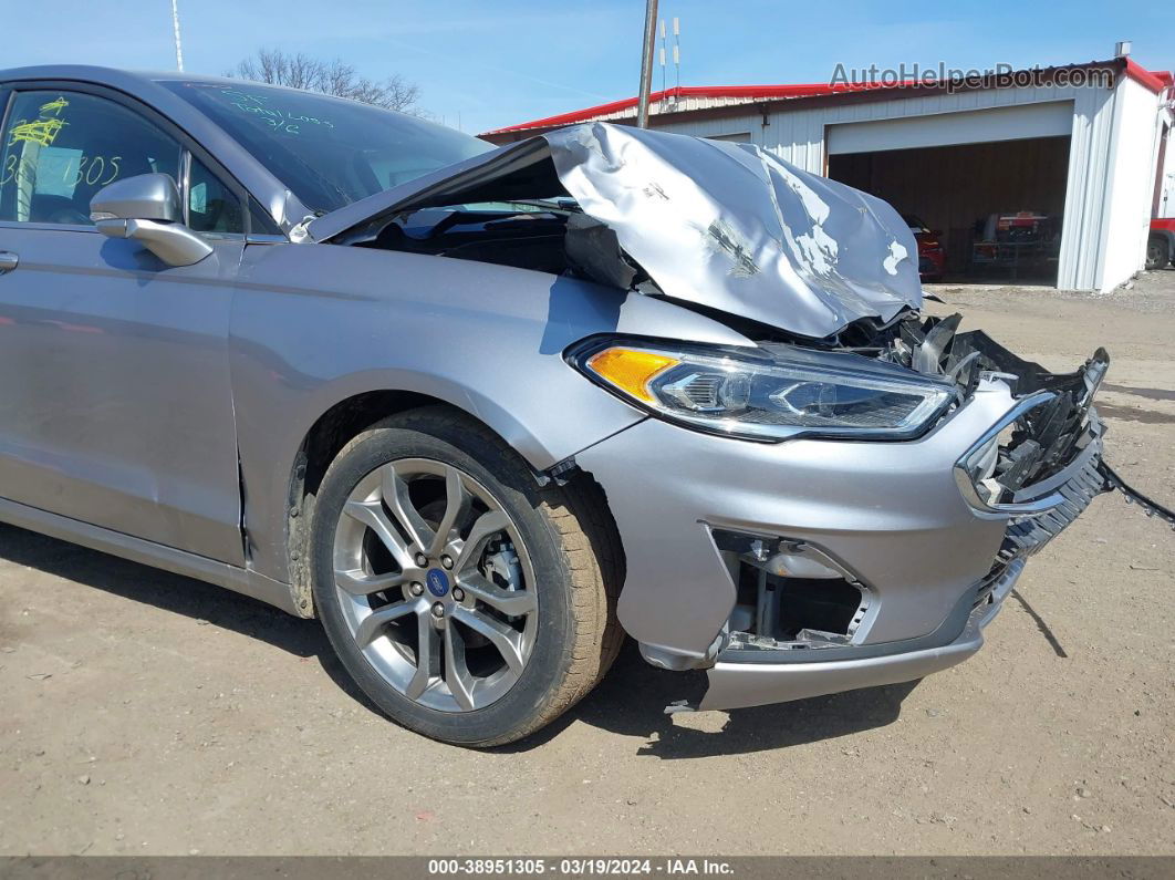 2020 Ford Fusion Sel Silver vin: 3FA6P0CD1LR266495