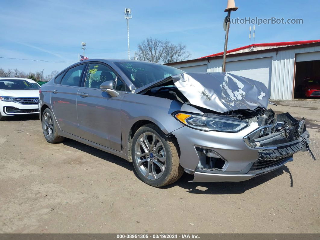 2020 Ford Fusion Sel Silver vin: 3FA6P0CD1LR266495