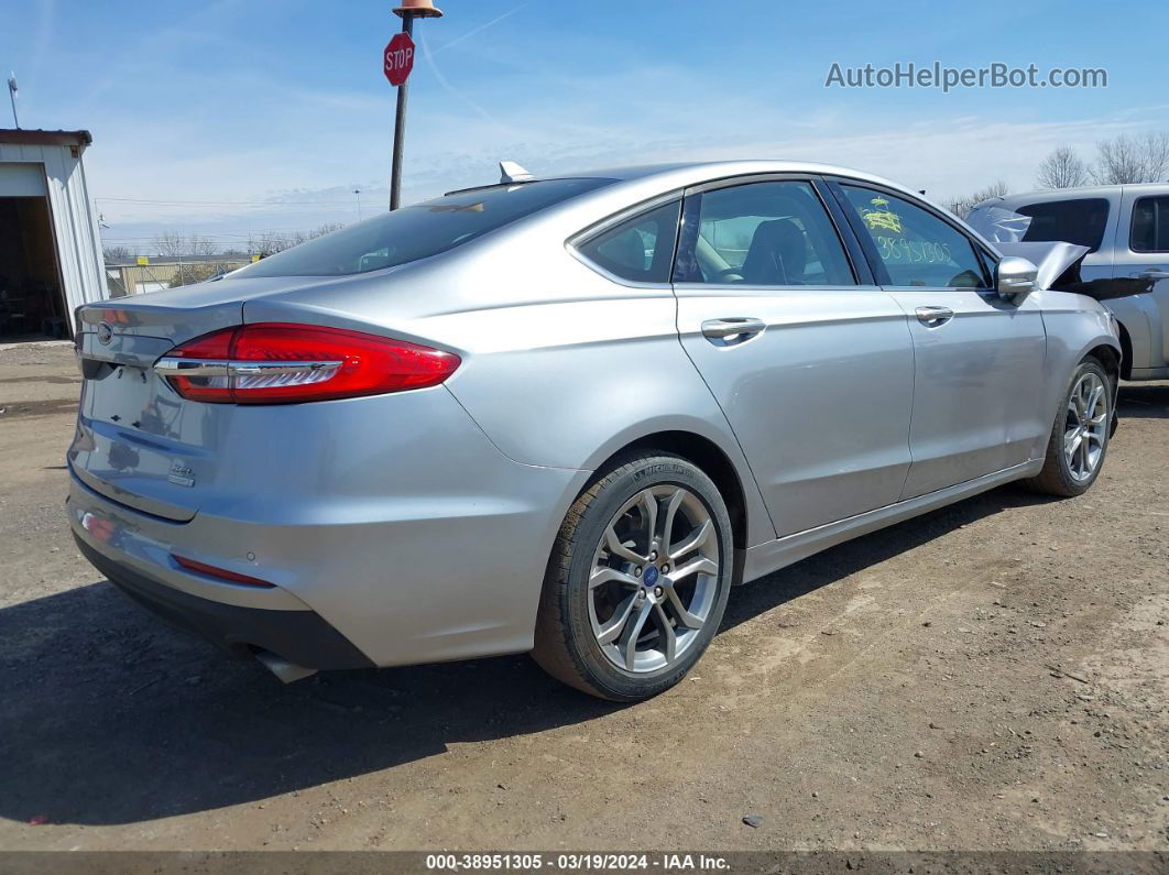 2020 Ford Fusion Sel Silver vin: 3FA6P0CD1LR266495