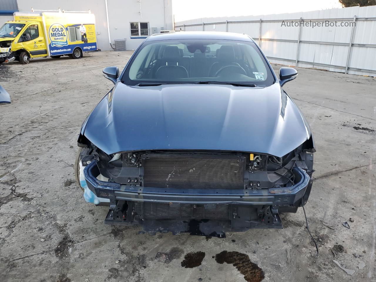 2019 Ford Fusion Sel Blue vin: 3FA6P0CD2KR234122