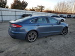 2019 Ford Fusion Sel Синий vin: 3FA6P0CD2KR234122