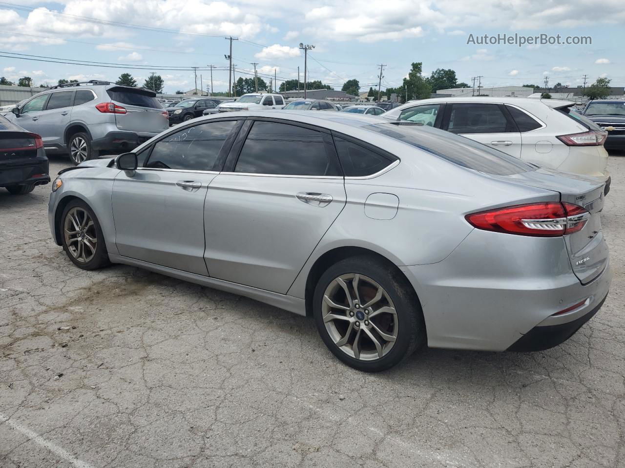 2020 Ford Fusion Sel Silver vin: 3FA6P0CD2LR117173