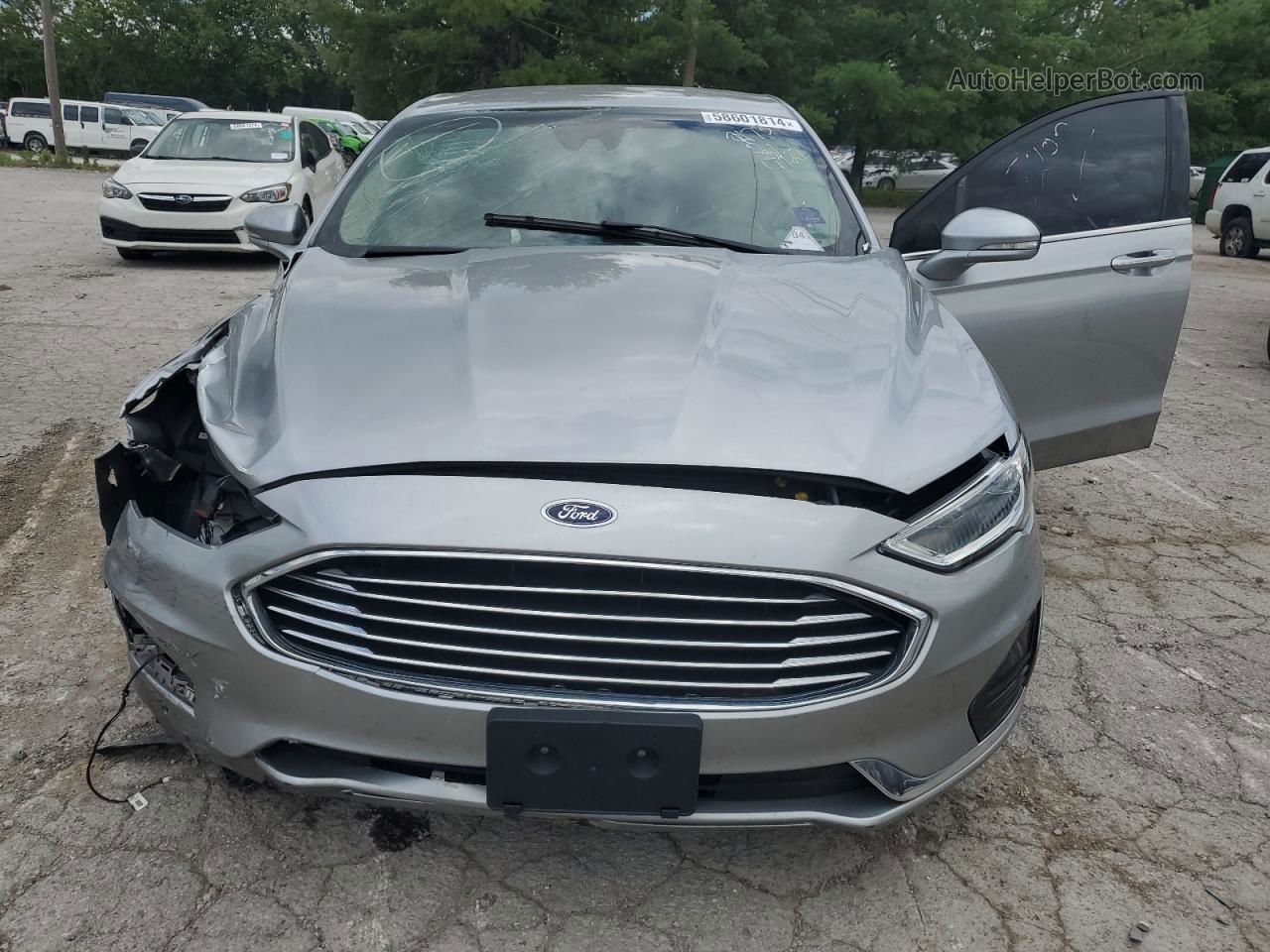 2020 Ford Fusion Sel Silver vin: 3FA6P0CD2LR117173