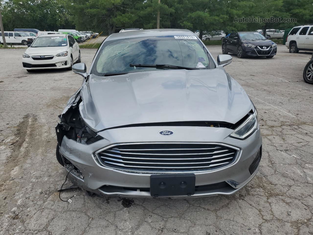 2020 Ford Fusion Sel Серебряный vin: 3FA6P0CD2LR117173