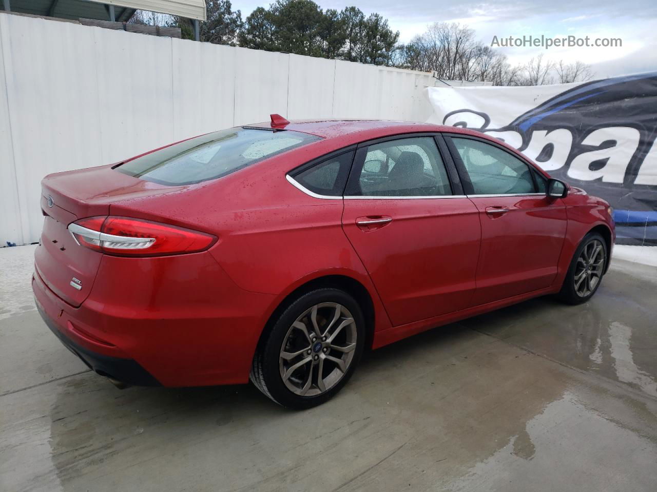 2020 Ford Fusion Sel Красный vin: 3FA6P0CD2LR196294