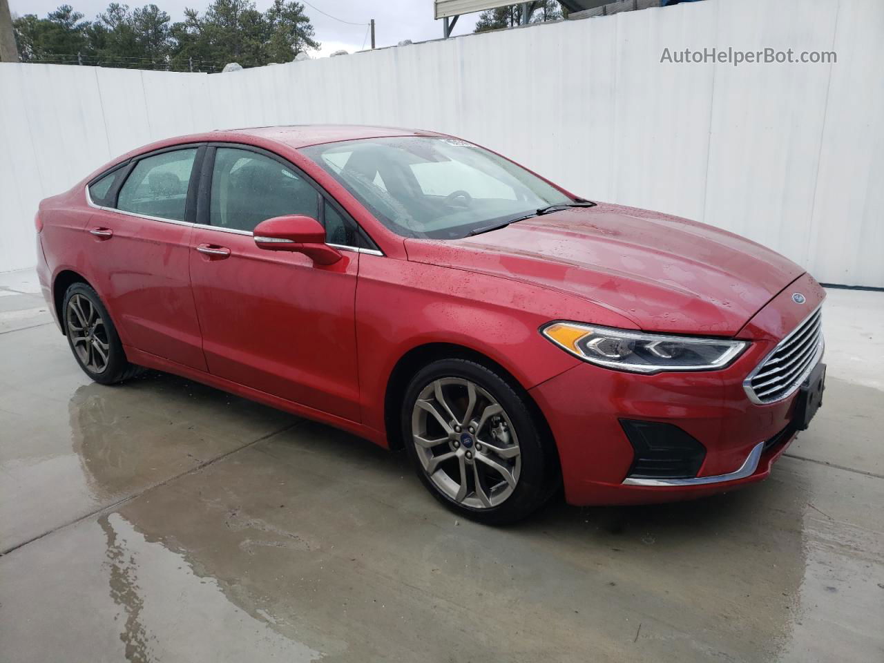 2020 Ford Fusion Sel Red vin: 3FA6P0CD2LR196294