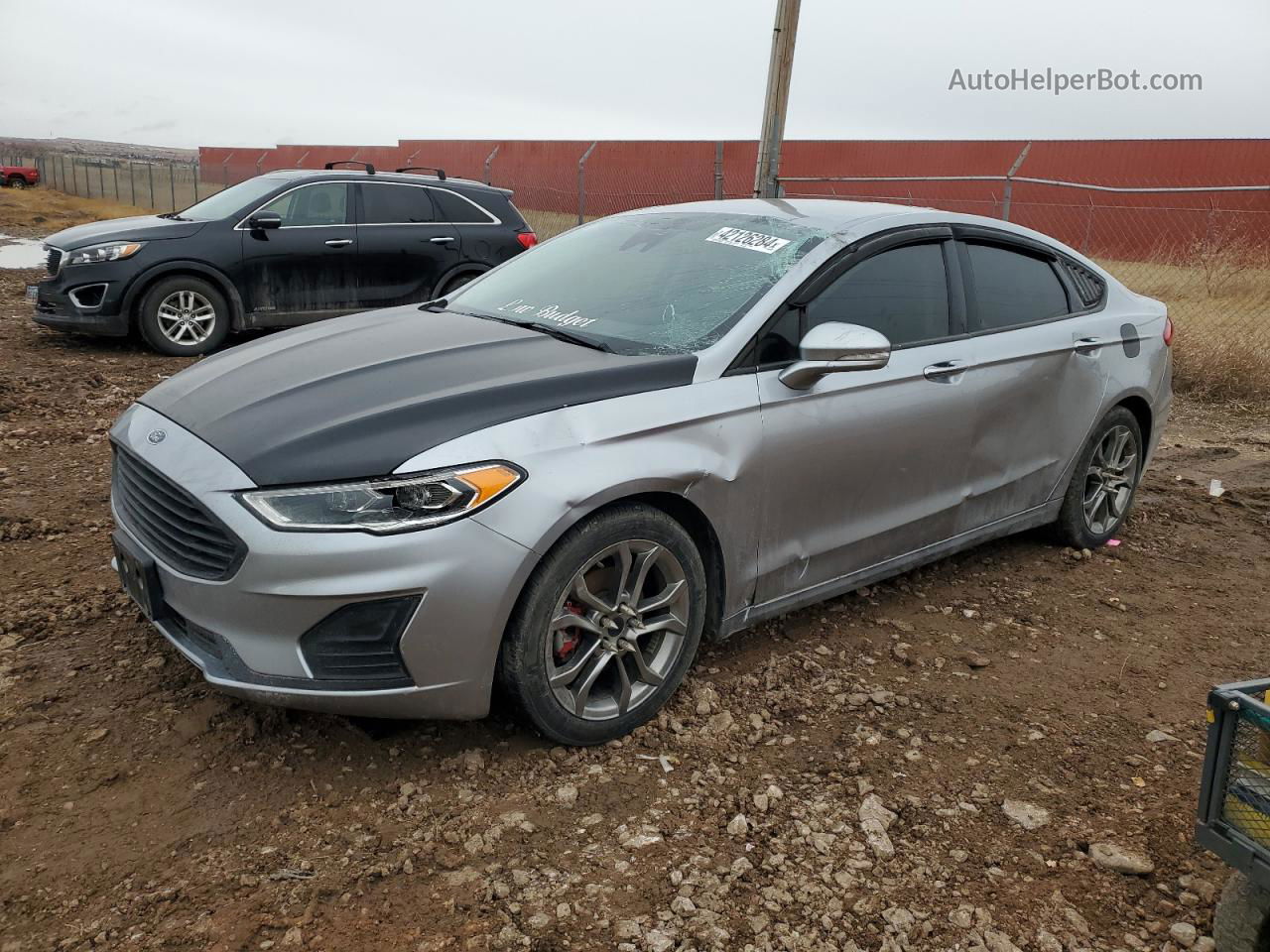 2020 Ford Fusion Sel Silver vin: 3FA6P0CD3LR117652