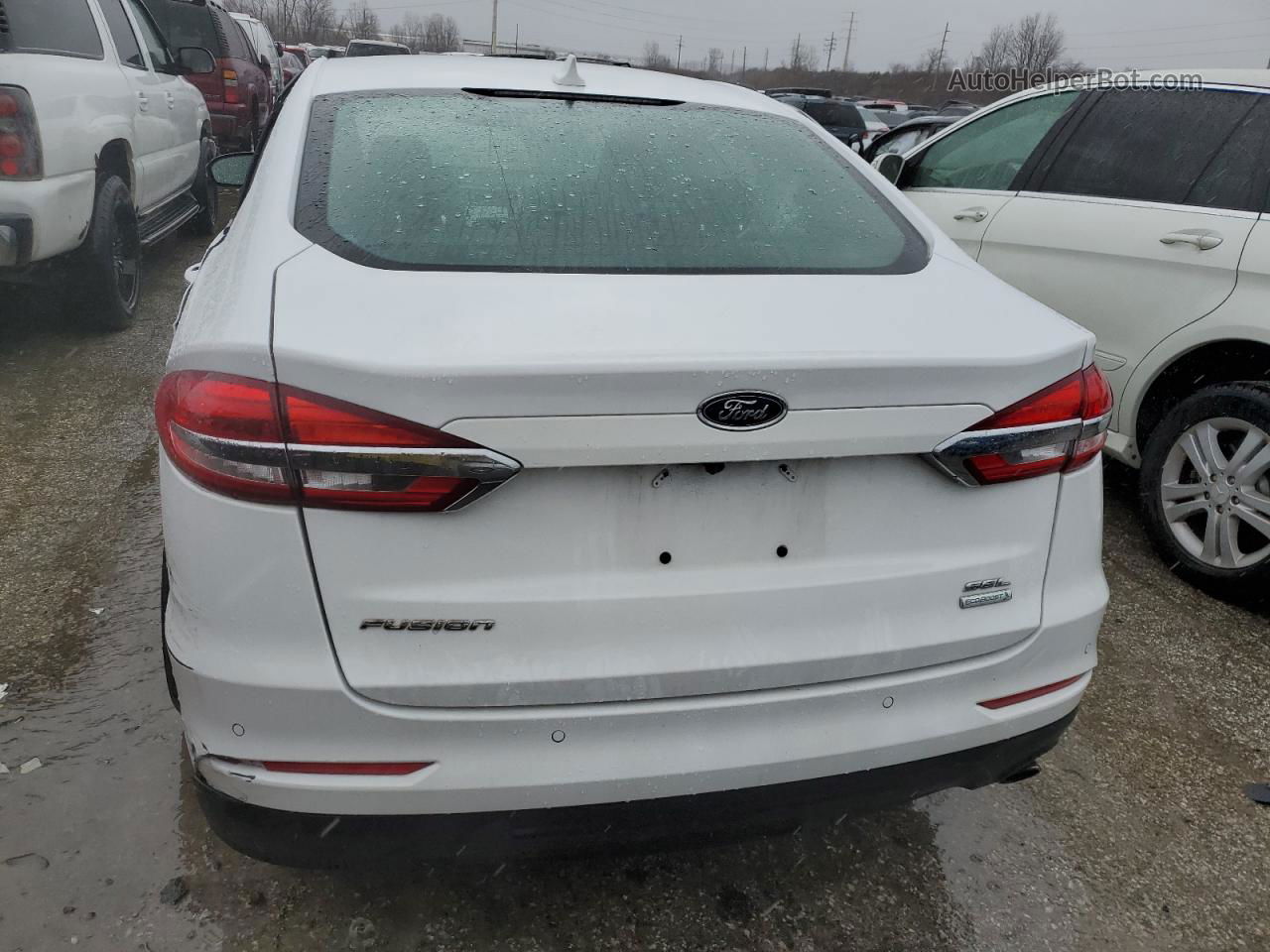 2020 Ford Fusion Sel White vin: 3FA6P0CD3LR215788