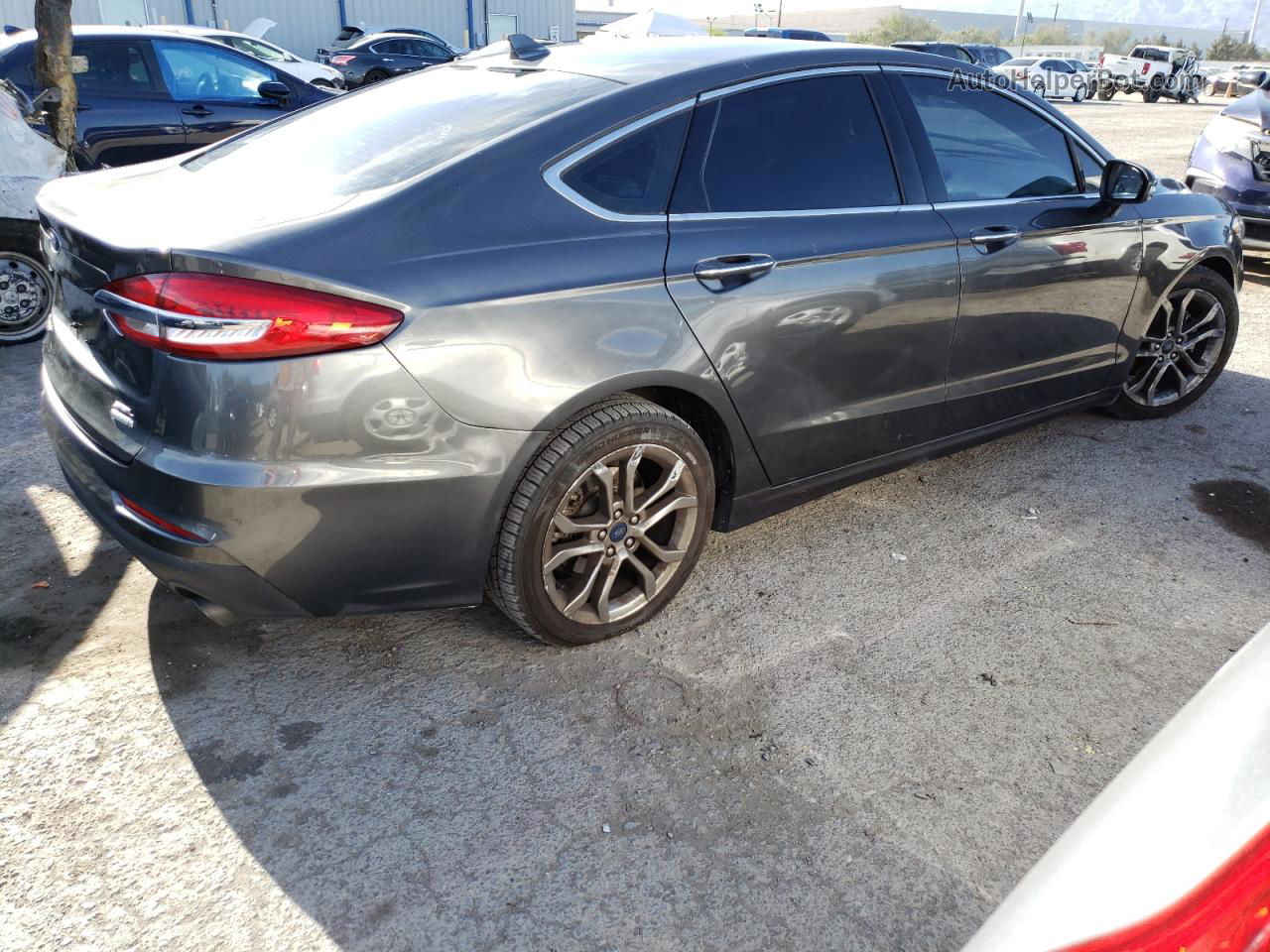 2019 Ford Fusion Sel Серый vin: 3FA6P0CD4KR201168