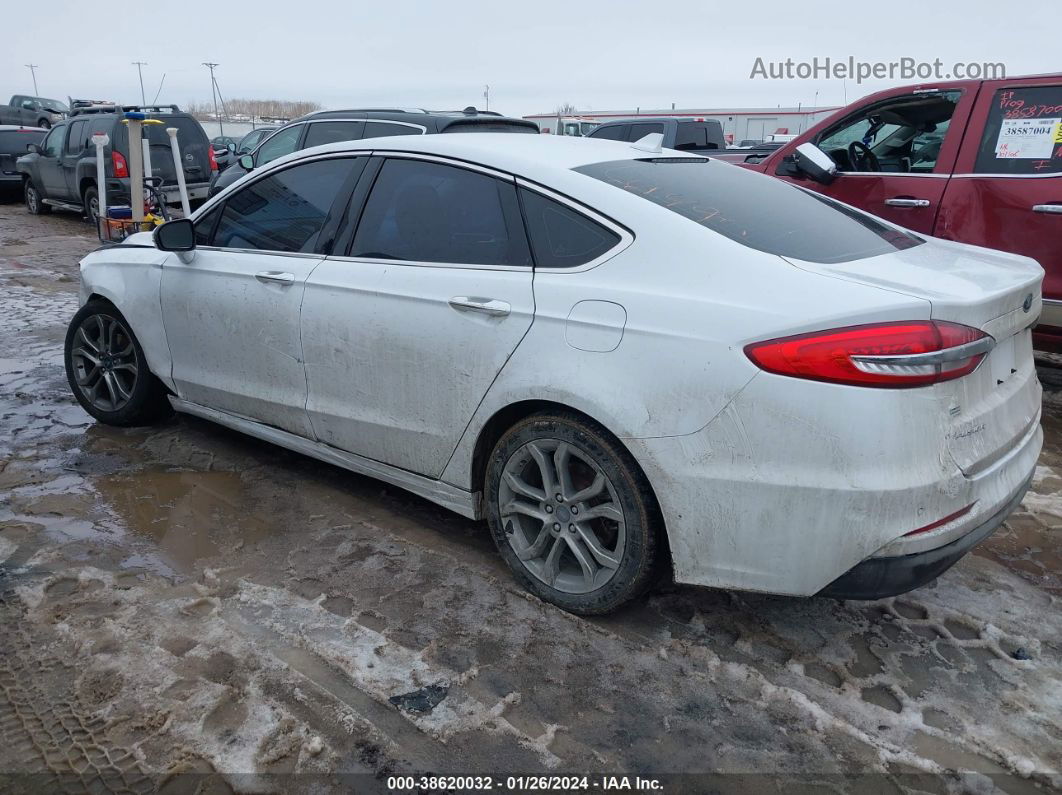 2019 Ford Fusion Sel Белый vin: 3FA6P0CD4KR269437