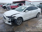 2019 Ford Fusion Sel Белый vin: 3FA6P0CD4KR269437