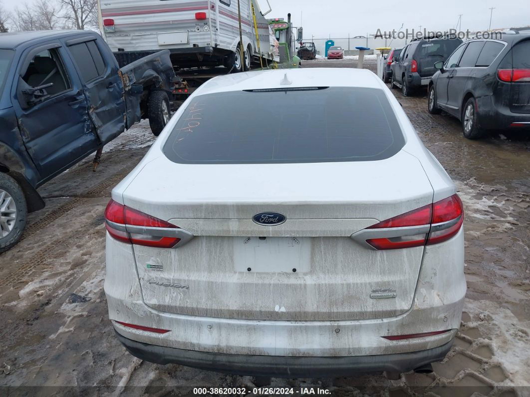 2019 Ford Fusion Sel Белый vin: 3FA6P0CD4KR269437