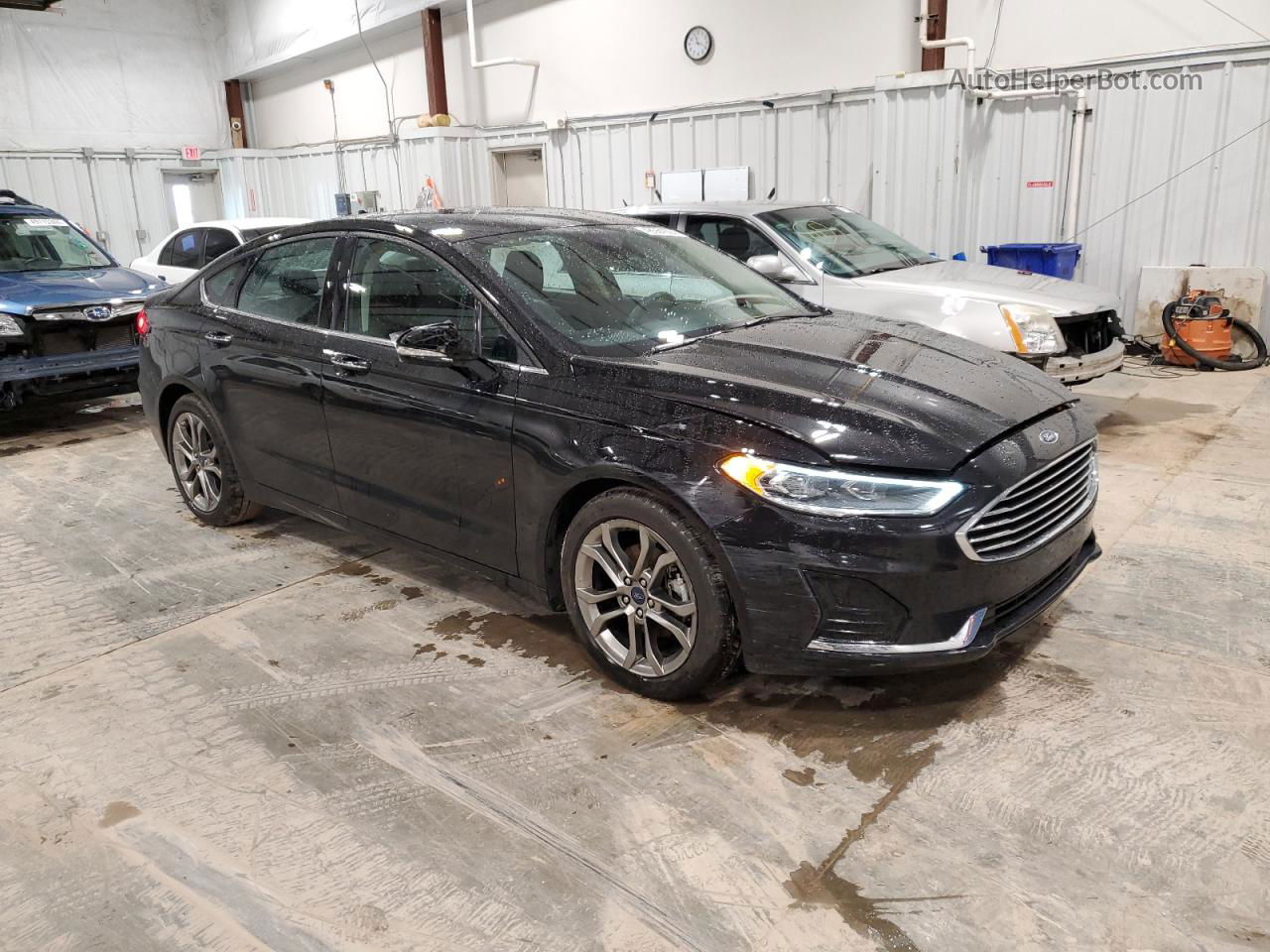 2020 Ford Fusion Sel Черный vin: 3FA6P0CD4LR124285