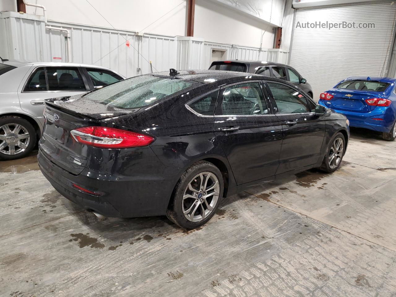 2020 Ford Fusion Sel Черный vin: 3FA6P0CD4LR124285