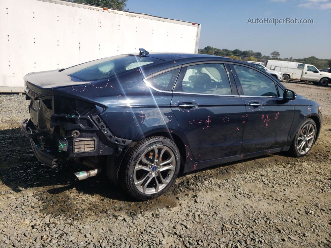 2020 Ford Fusion Sel Синий vin: 3FA6P0CD4LR146206