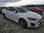 2019 Ford Fusion Sel White vin: 3FA6P0CD5KR281788