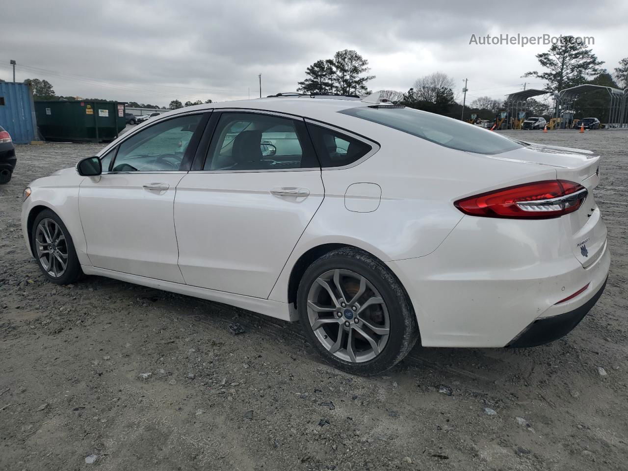 2019 Ford Fusion Sel White vin: 3FA6P0CD5KR281788