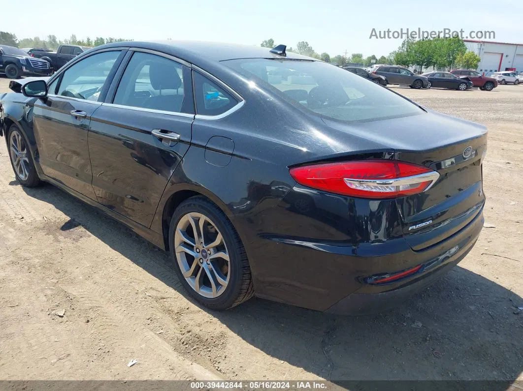 2020 Ford Fusion Sel Black vin: 3FA6P0CD5LR124568