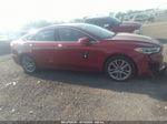 2019 Ford Fusion Sel Red vin: 3FA6P0CD6KR146075