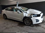 2019 Ford Fusion Sel White vin: 3FA6P0CD6KR237007