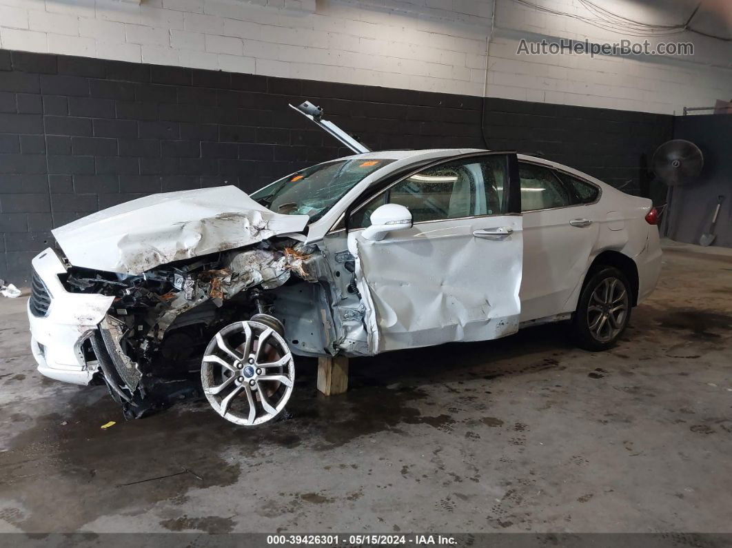 2019 Ford Fusion Sel White vin: 3FA6P0CD6KR237007