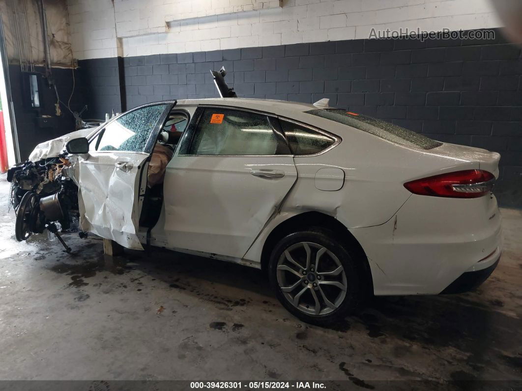 2019 Ford Fusion Sel White vin: 3FA6P0CD6KR237007