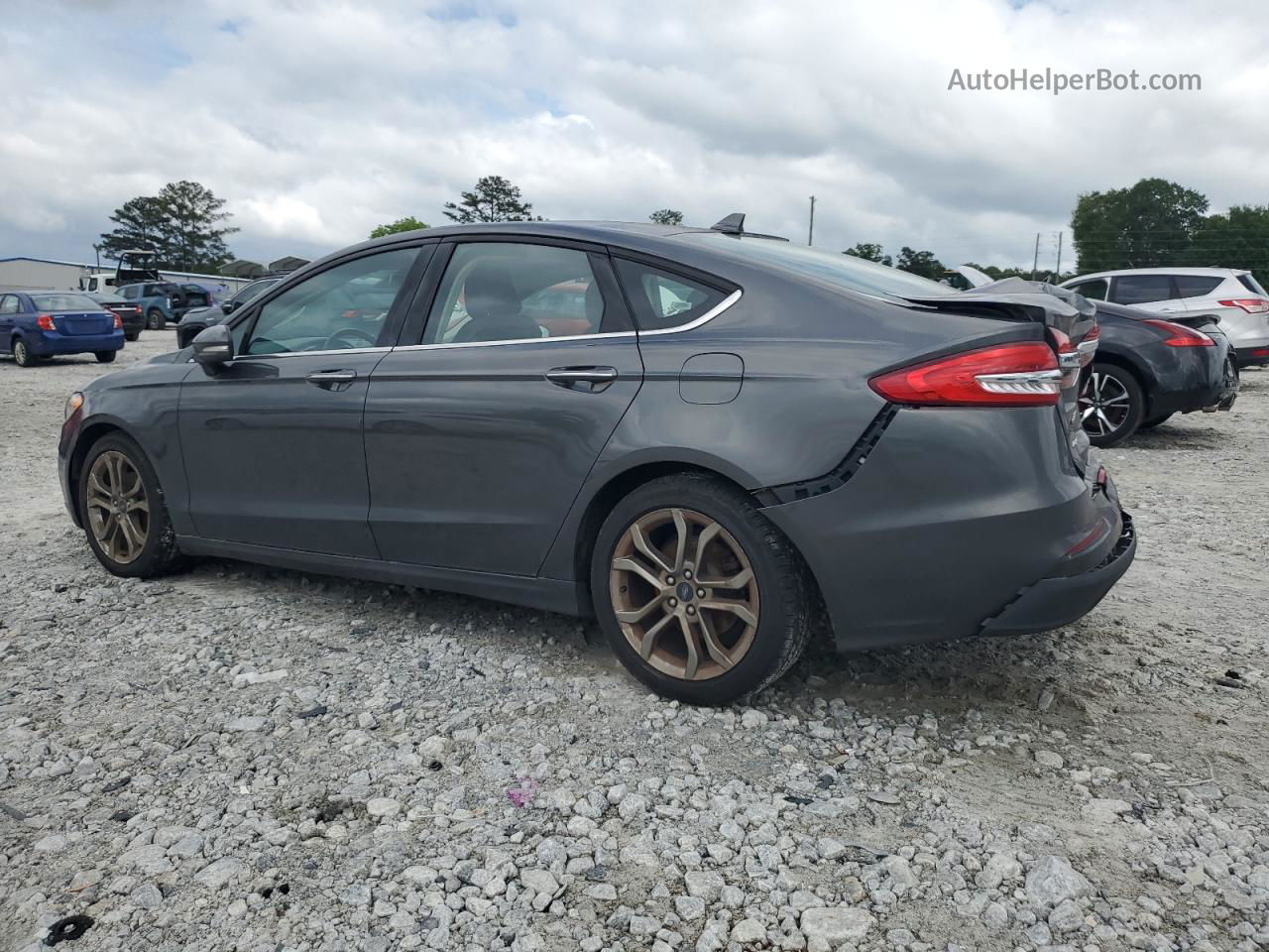 2020 Ford Fusion Sel Gray vin: 3FA6P0CD6LR154338