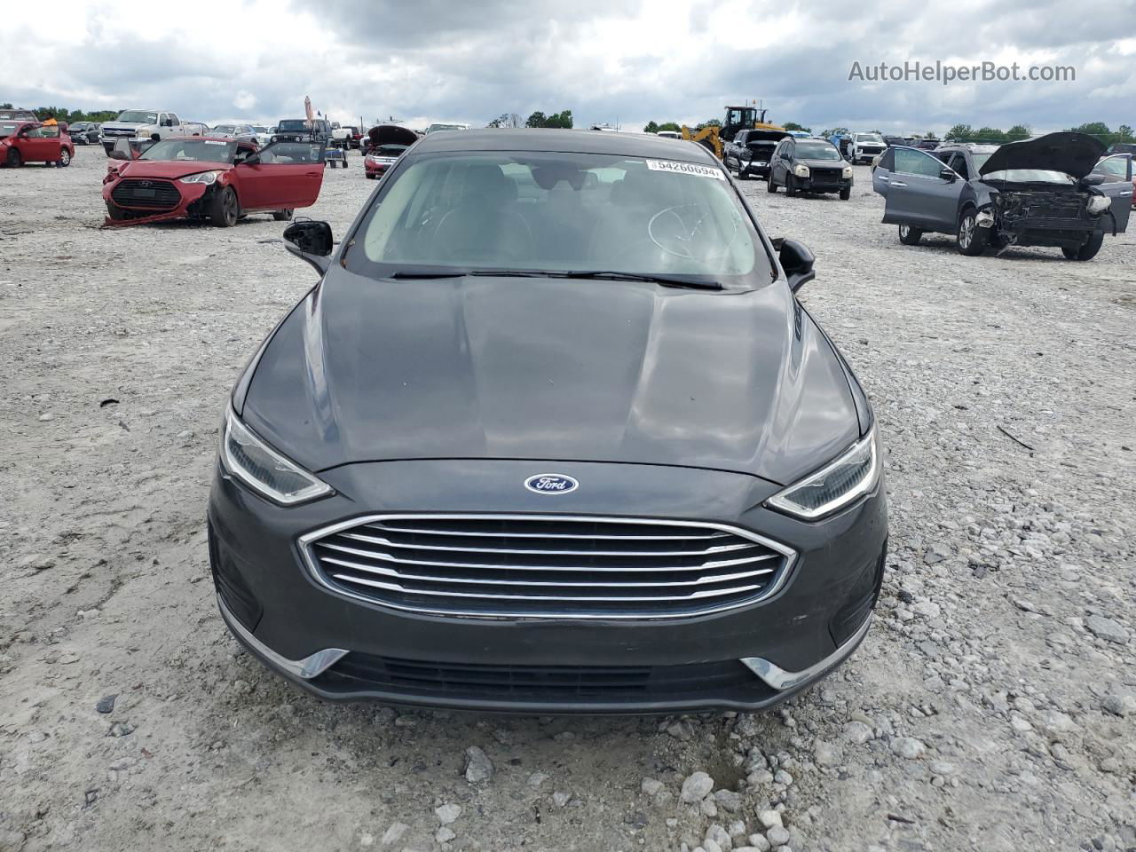 2020 Ford Fusion Sel Gray vin: 3FA6P0CD6LR154338