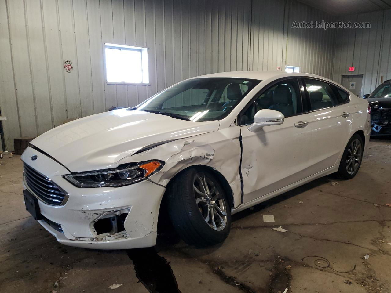 2020 Ford Fusion Sel White vin: 3FA6P0CD6LR162729